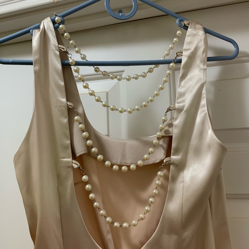 Champagne formal dress